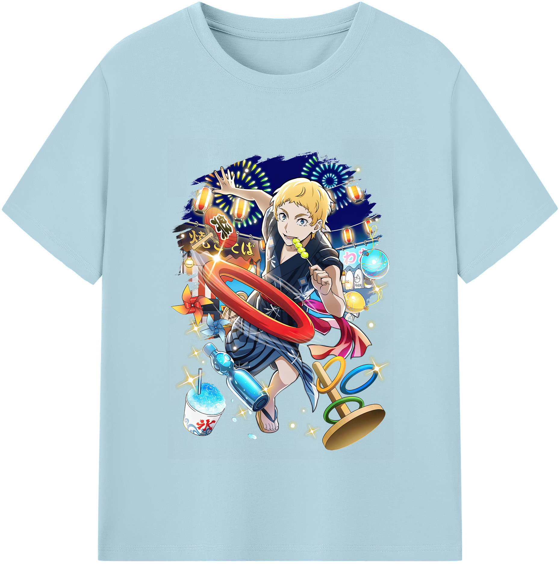 （画像用） 文豪ストレイドッグス Bungo Stray Dogs 綿100％半袖Tシャツ（フロントプリント）